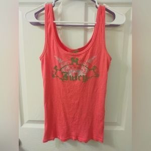 Juicy couture pink ribbed tank top